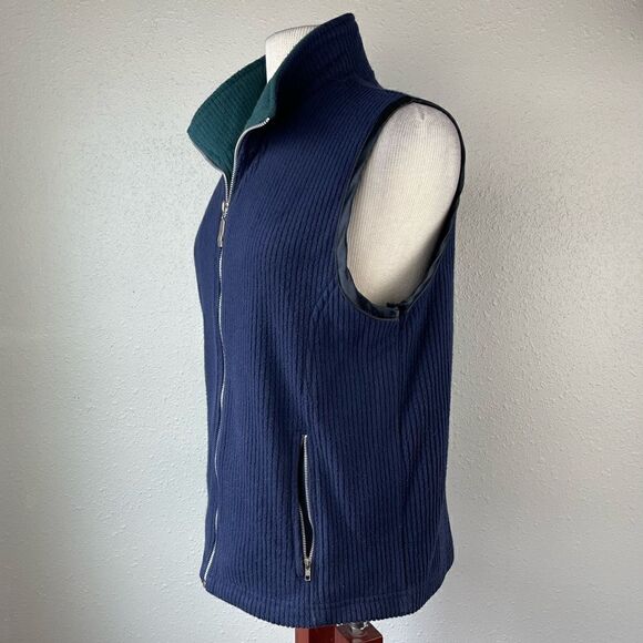 Lavon Sleeveless Full Zip Sweater Vest Size L EUC - Picture 4 of 7